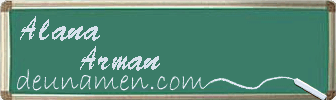 Alana Arman Visitenkarte
